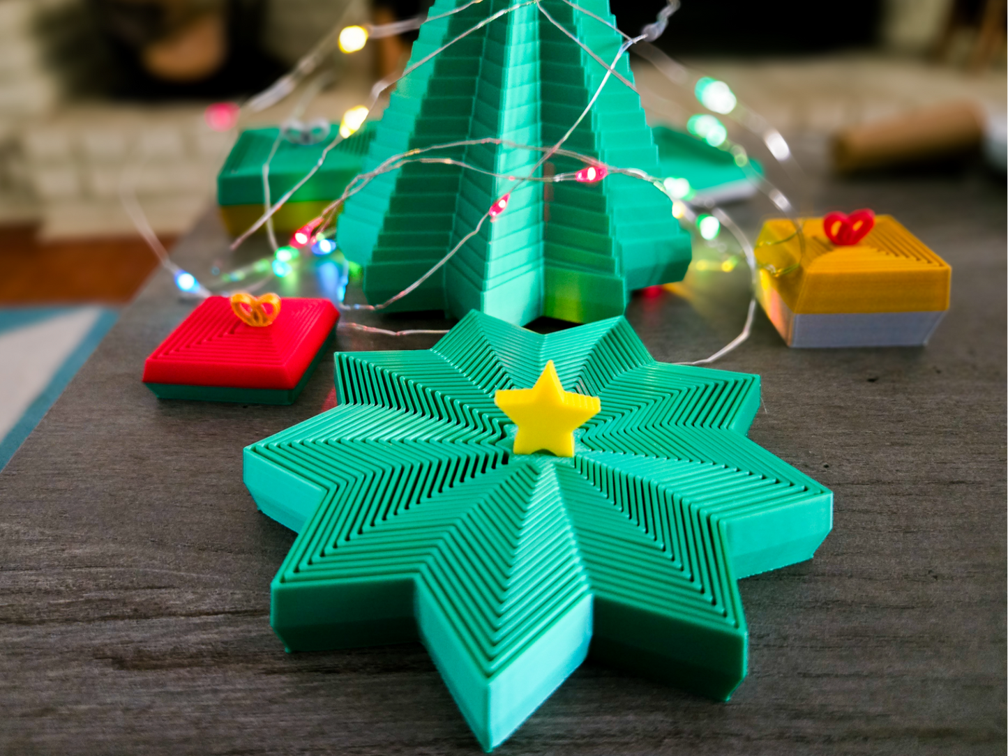 🎄 Árbol de Navidad Articulado 3D | ¡De Estrella a Árbol Mágico! 🌟