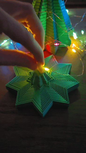 🎄 Árbol de Navidad Articulado 3D | ¡De Estrella a Árbol Mágico! 🌟