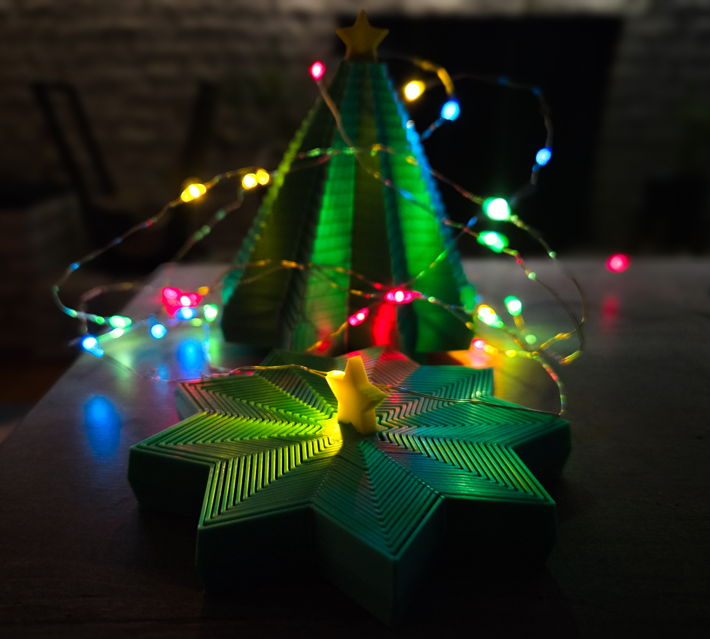 🎄 Árbol de Navidad Articulado 3D | ¡De Estrella a Árbol Mágico! 🌟