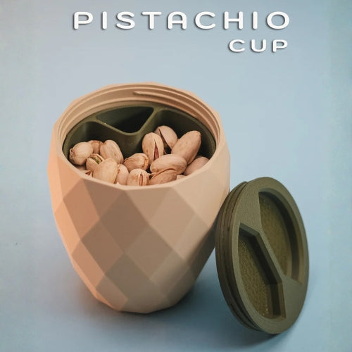 PISTACHIO CUP: ¡Tu snack, sin desorden, con estilo! ✨