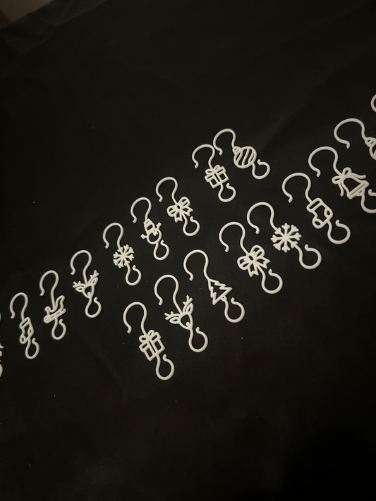 Ganchos 3D Navideños para Adornos de Árbol 🎁✨