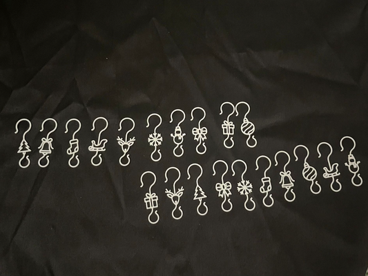 Ganchos 3D Navideños para Adornos de Árbol 🎁✨