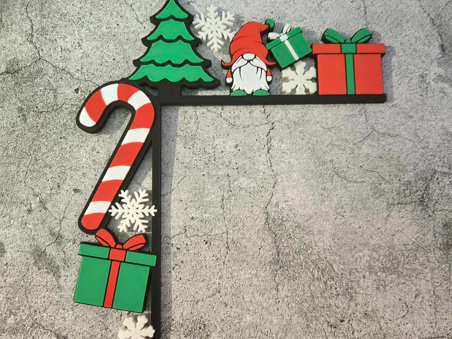 Gnomo Navideño 3D para Marco de Puerta y Esquina 🚪🎁