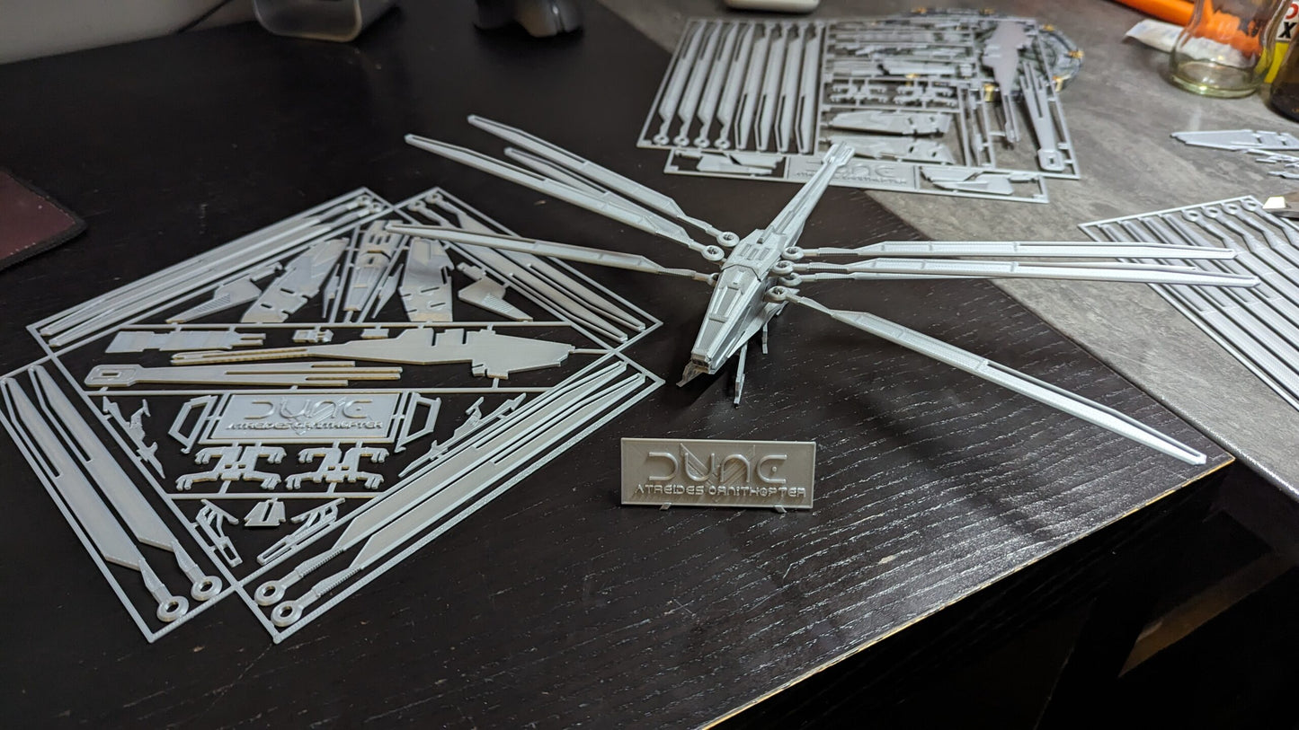 kit para armar con Ornitóptero de la película Dune